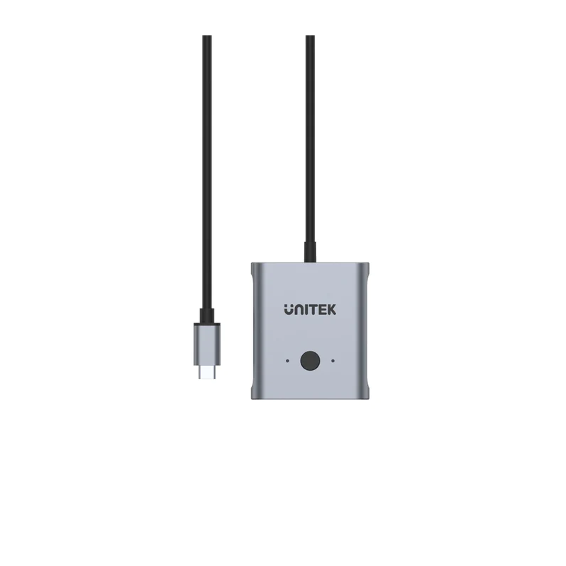Unitek USB-C Splitter/Switch - D1078A - 4K USB-C Splitter 1in-2out or Switch 2in-1out Supports 100W PD