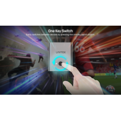 Unitek USB-C Splitter/Switch - D1078A - 4K USB-C Splitter 1in-2out or Switch 2in-1out Supports 100W PD