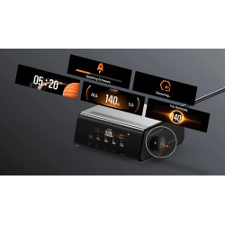 EcoFlow RAPID Pro Desktop Charger 320W - Can Charge 6 devices at once including RAPID Pro Powerbanks in 20mins - LCD ...