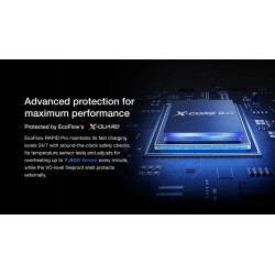 EcoFlow RAPID Pro Desktop Charger 320W - Can Charge 6 devices at once including RAPID Pro Powerbanks in 20mins - LCD ...