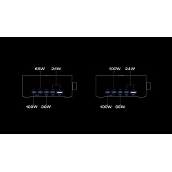 EcoFlow RAPID Pro Desktop Charger 320W - Can Charge 6 devices at once including RAPID Pro Powerbanks in 20mins - LCD ...
