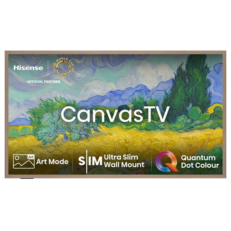 Hisense Canvas TV - 55S7N - 55'' 4K Smart QLED 120hz Canvas TV — Buy in Cyprus with Fast Delivery