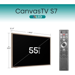 Hisense Canvas TV - 55S7N - 55'' 4K Smart QLED 120hz Canvas TV — Buy in Cyprus with Fast Delivery