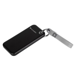 Verbatim SSD Portable Pocket Keyring - 3.2 Gen2 - 1TB - Black - Grey — Buy in Cyprus with Fast Delivery
