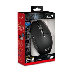 Genius Mouse - M8250 - Wireless+BT Recharg RGB AI 3200DPI Scorpion Black — Buy in Cyprus with Fast Delivery