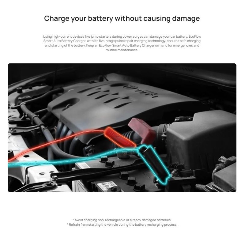 EcoFlow Smart Jump Starter - 12V/24V - Maintainer & Charger — Buy in Cyprus with Fast Delivery