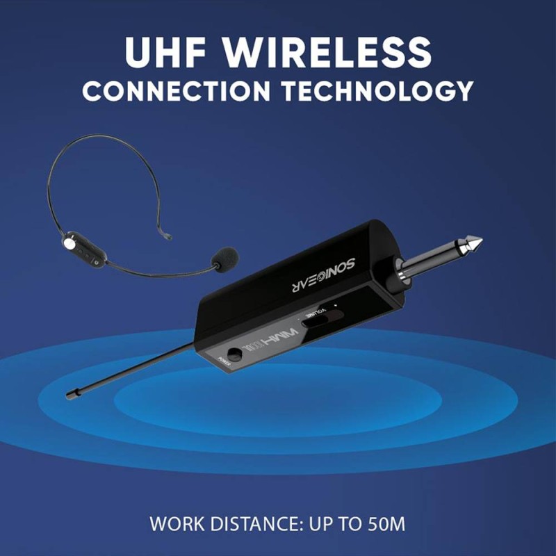 SonicGear Headset - WMH 100 UL - Wireless Headset Microphone — Buy in Cyprus with Fast Delivery