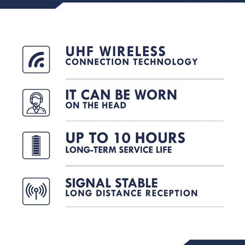 SonicGear Headset - WMH 100 UL - Wireless Headset Microphone — Buy in Cyprus with Fast Delivery