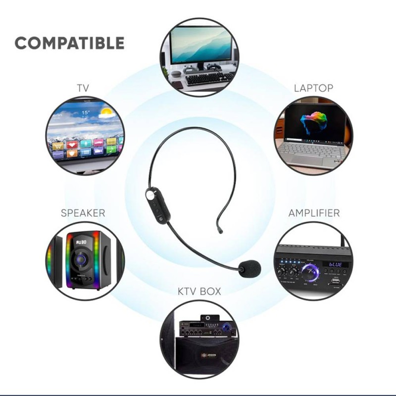 SonicGear Headset - WMH 100 UL - Wireless Headset Microphone — Buy in Cyprus with Fast Delivery