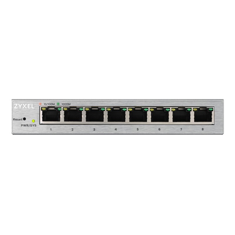 Zyxel Switch - GS1200-8 - Gigabit Ethernet Managed 8-Port Metal UK Plug — Buy in Cyprus with Fast Delivery