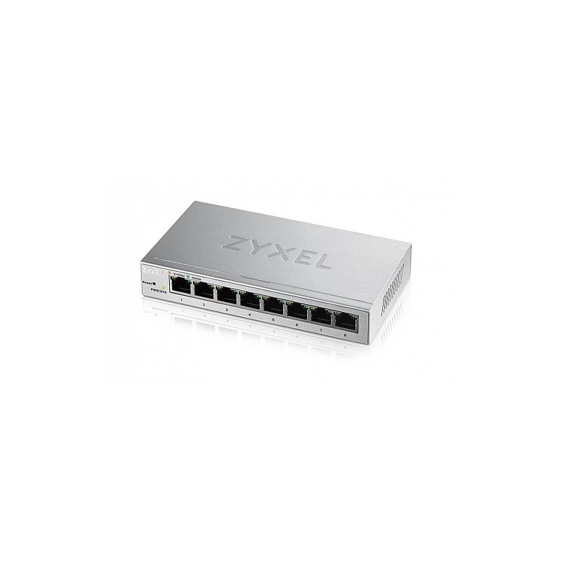 Zyxel Switch - GS1200-8 - Gigabit Ethernet Managed 8-Port Metal UK Plug — Buy in Cyprus with Fast Delivery