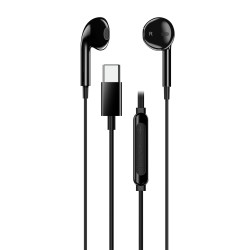 Genius Mobile Headset In-Ear USB-C Inline Control - HS-M365 - Black — Buy in Cyprus with Fast Delivery