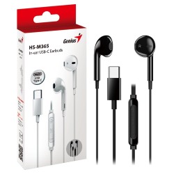 Genius Mobile Headset In-Ear USB-C Inline Control - HS-M365 - Black — Buy in Cyprus with Fast Delivery