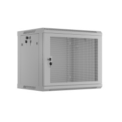 Lanberg Wall Rack 19'' with Perforated Door - 6U 45cm Grey FLAT PACKED — Buy in Cyprus with Fast Delivery