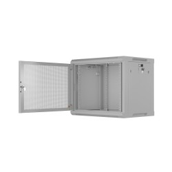 Lanberg Wall Rack 19'' with Perforated Door - 6U 45cm Grey FLAT PACKED — Buy in Cyprus with Fast Delivery