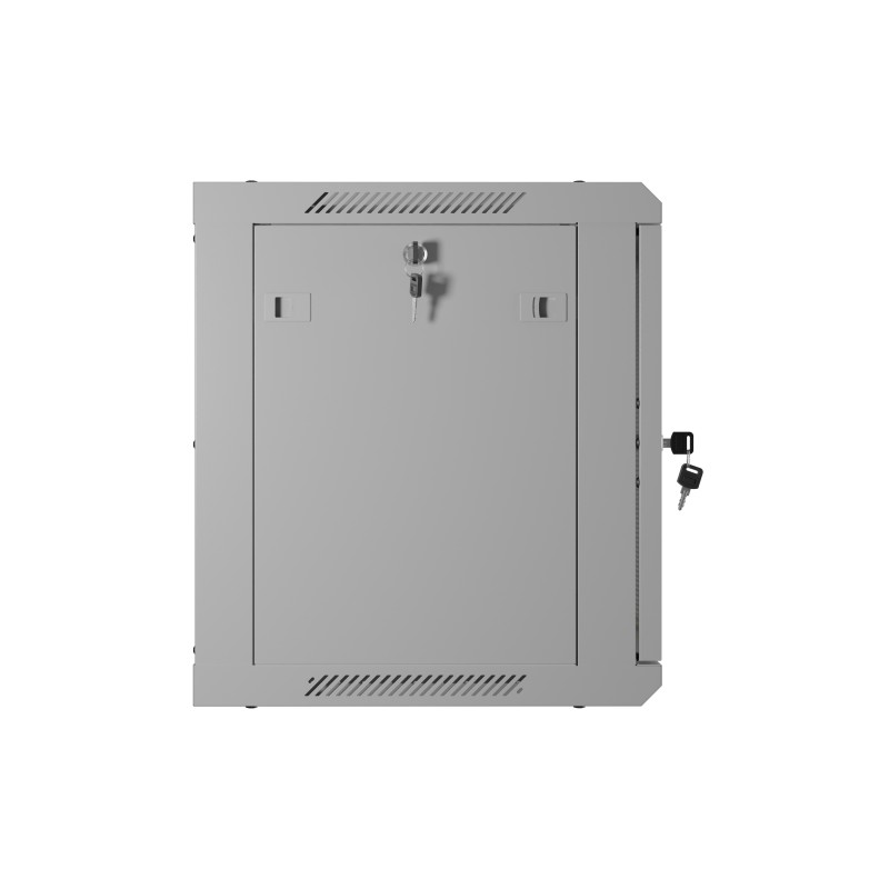 Lanberg Wall Rack 19'' with Perforated Door - 6U 45cm Grey FLAT PACKED — Buy in Cyprus with Fast Delivery