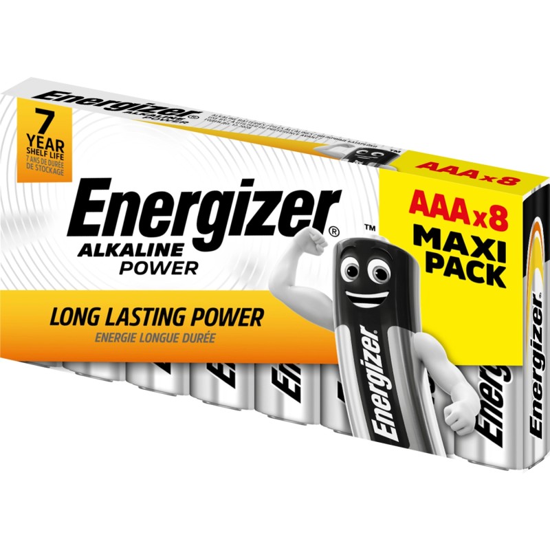Energizer Alkaline Power AAA Batteries - 8pcs — Buy in Cyprus with Fast Delivery