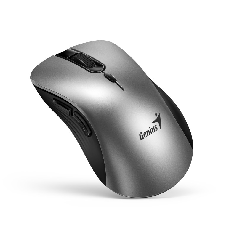 Genius Wireless Silent AI Ergonomic Mouse - 8100S - with Thumb & Finger Rest Silver — Buy in Cyprus with Fast Delivery