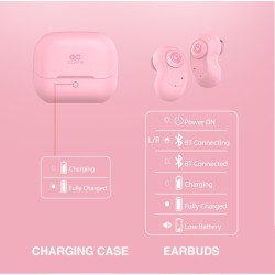 SonicGear EARPUMP Earphones - COMFY1 - TWS IPX5 Pink — Buy in Cyprus with Fast Delivery