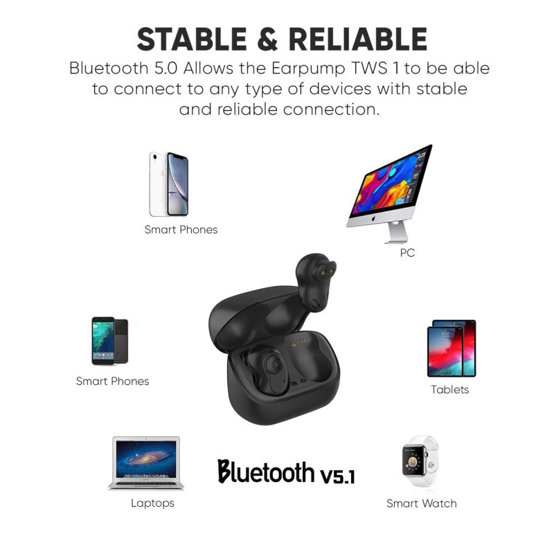 SonicGear EARPUMP Earphones - COMFY1 - TWS IPX5 Pink — Buy in Cyprus with Fast Delivery