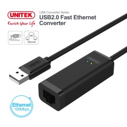 Unitek USB2.0 Fast Ethernet Converter - Y-1468 - USB2.0 Fast Ethernet Converter — Buy in Cyprus with Fast Delivery