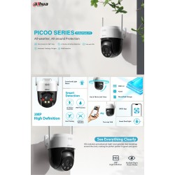 Dahua IP 3.0MP 4.0mm Wifi PT Dome - P3AE-PV - Dual Illumination — Buy in Cyprus with Fast Delivery
