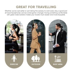 SonicGear Headphones Bluetooth AIRPHONE - DNC3000 - Champagne Gold — Buy in Cyprus with Fast Delivery