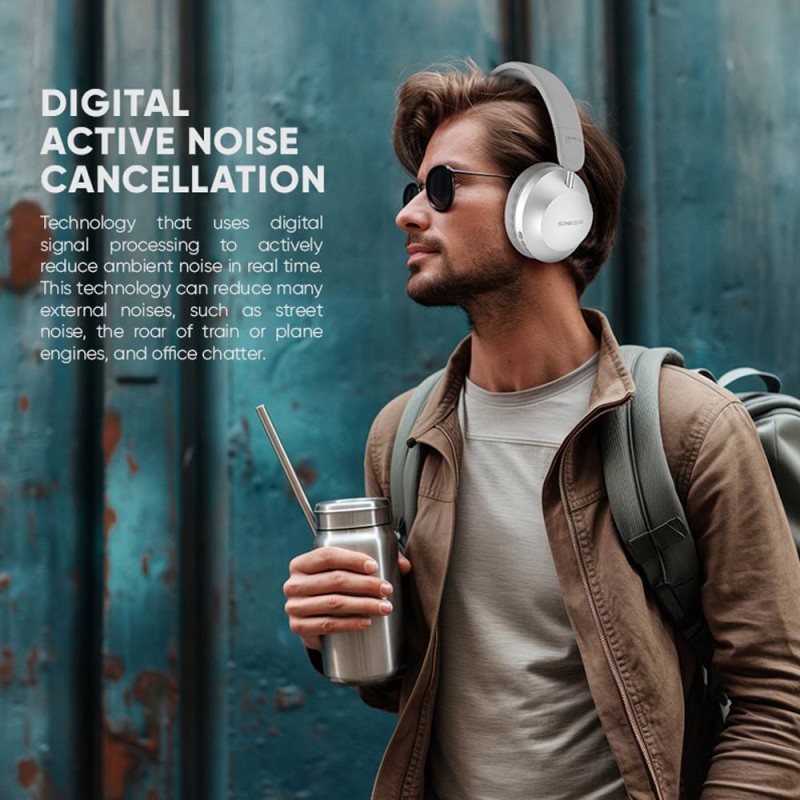 SonicGear Headphones Bluetooth AIRPHONE - DNC3000 - Champagne Gold — Buy in Cyprus with Fast Delivery