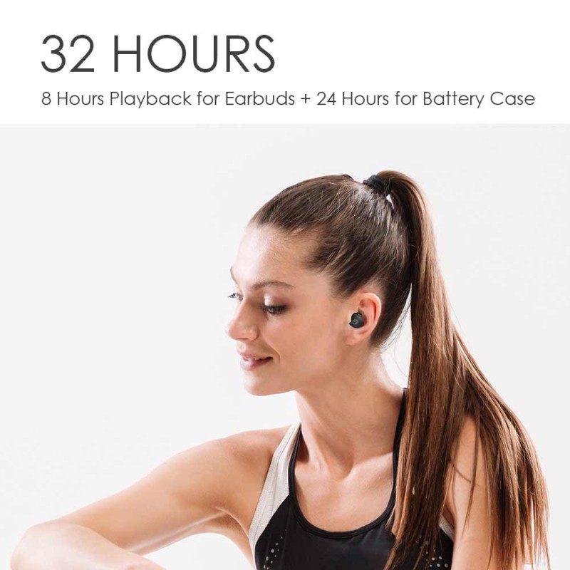 SonicGear HYPERBASS Earphones - TWS 7 - Dual Driver, Sweatproof, Black — Buy in Cyprus with Fast Delivery
