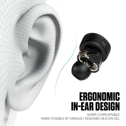 SonicGear HYPERBASS Earphones - TWS 7 - Dual Driver, Sweatproof, Black — Buy in Cyprus with Fast Delivery