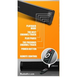 SonicGear Soundbar for TV PC - SONICBAR 3000 - 40W RMS Bluetooth, SD Card & FM — Buy in Cyprus with Fast Delivery