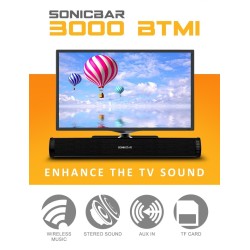 SonicGear Soundbar for TV PC - SONICBAR 3000 - 40W RMS Bluetooth, SD Card & FM — Buy in Cyprus with Fast Delivery