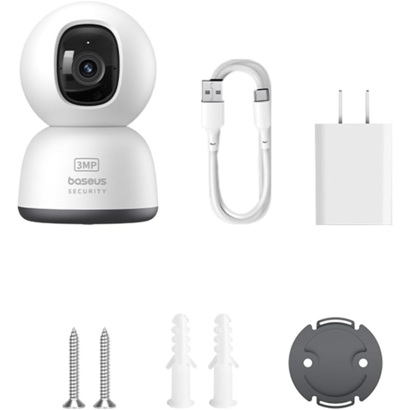 Baseus Security - P1 Lite - Indoor Camera 2K White EU — Buy in Cyprus with Fast Delivery