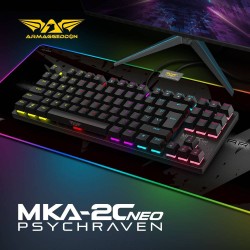 Armaggeddon Black Mechanical Gaming Keyboard - MKA-2C NEO - 87 Linear Red Keys — Buy in Cyprus with Fast Delivery
