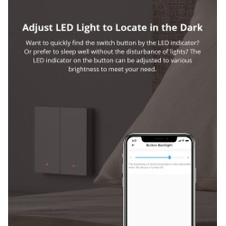 Sonoff Matter WiFi Smart Wall Mechanical Switch 1-Button White - M5 - Matter WiFi Smart Wall Mechanical Switch 1-Button White