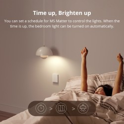 Sonoff Matter WiFi Smart Wall Mechanical Switch 1-Button White - M5 - Matter WiFi Smart Wall Mechanical Switch 1-Button White