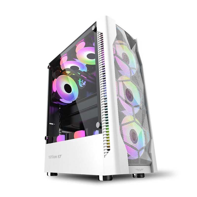 Armaggeddon Gaming Case - TRITRON 3 - ATX 3xARGB White — Buy in Cyprus with Fast Delivery