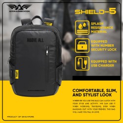 Armaggeddon Anti-Theft Gaming Bag - SHIELD 5 - Black — Buy in Cyprus with Fast Delivery