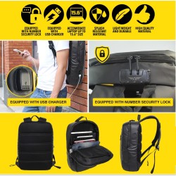 Armaggeddon Anti-Theft Gaming Bag - SHIELD 5 - Black — Buy in Cyprus with Fast Delivery