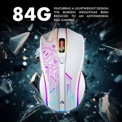 Armaggeddon Gaming Mouse - FOXBAT-III - Wired+2.4G Recharge White — Buy in Cyprus with Fast Delivery