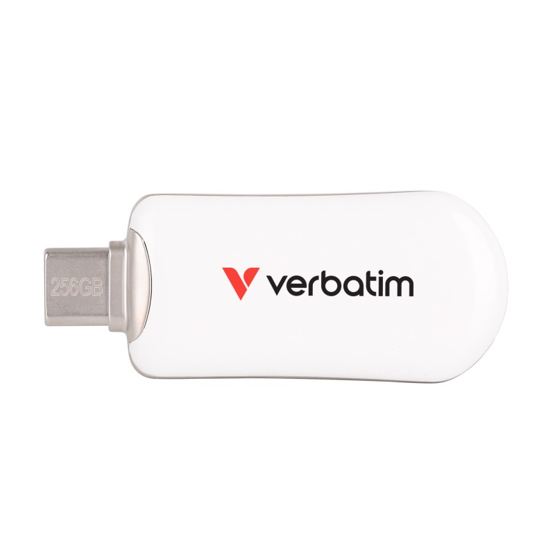 Verbatim USB Drive 3.2 PLECTRA USB-C 128GB White - USB-C — Buy in Cyprus with Fast Delivery
