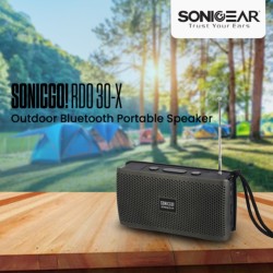 SonicGear SONICGO! Portable BT FM USB Speaker - RDO30-X - Black — Buy in Cyprus with Fast Delivery