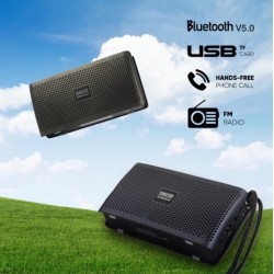 SonicGear SONICGO! Portable BT FM USB Speaker - RDO30-X - Black — Buy in Cyprus with Fast Delivery