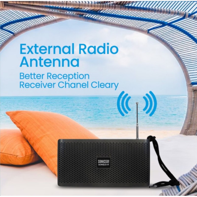 SonicGear SONICGO! Portable BT FM USB Speaker - RDO30-X - Black — Buy in Cyprus with Fast Delivery