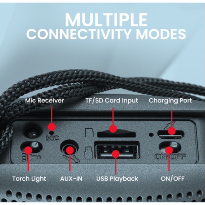 SonicGear SONICGO! Portable BT FM USB Speaker - RDO30-X - Black — Buy in Cyprus with Fast Delivery