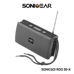 SonicGear SONICGO! Portable BT FM USB Speaker - RDO30-X - Black — Buy in Cyprus with Fast Delivery