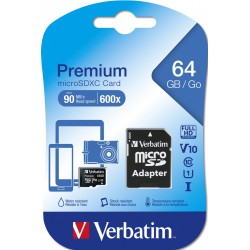 Verbatim Micro SD Card+Adapter - Class10 U1 64GB — Buy in Cyprus with Fast Delivery