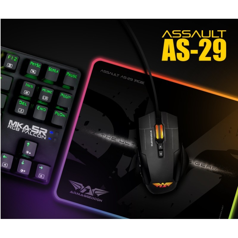 Armaggeddon Mousepad - AS-29R - Pro Gaming RGB — Buy in Cyprus with Fast Delivery