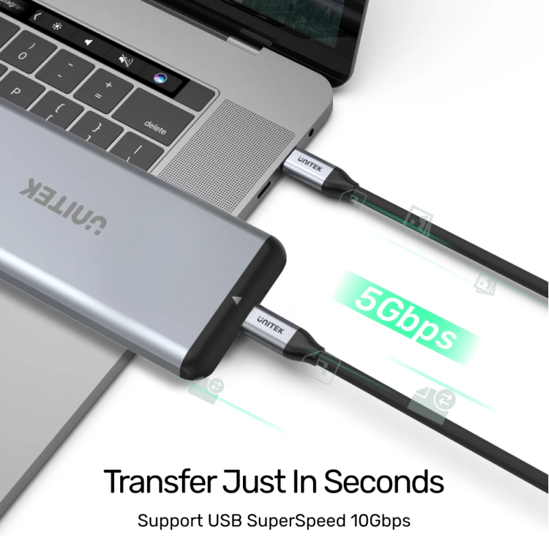 Unitek USB-C Cable - C14091ABK - PD100W 4K 60Hz 2.0m — Buy in Cyprus with Fast Delivery