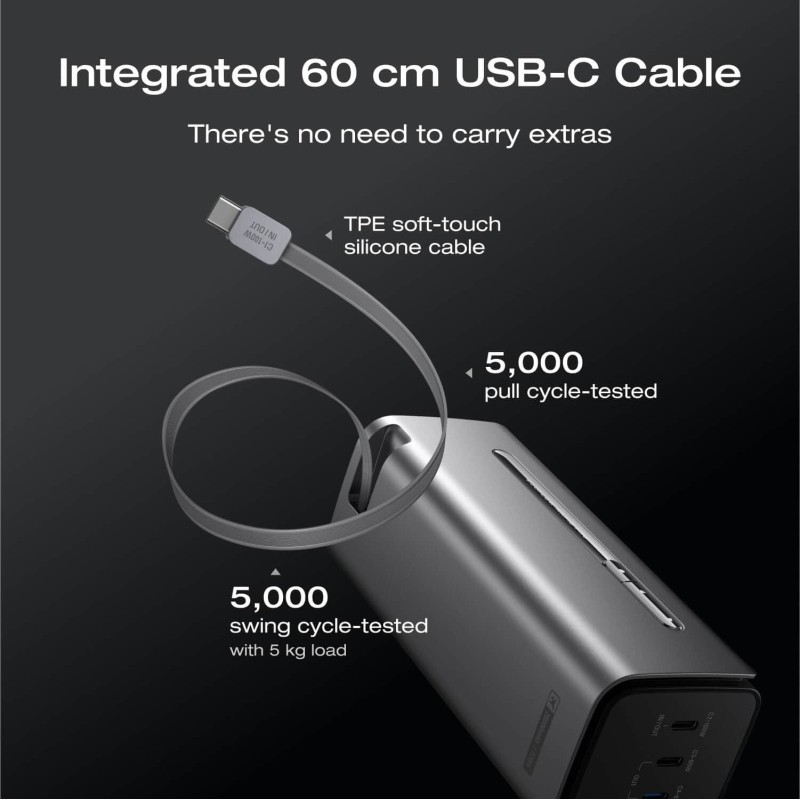 EcoFlow Charge Powerbank RAPID Pro - 20000mAh 230W + 100W Built-in Cable Black — Buy in Cyprus with Fast Delivery